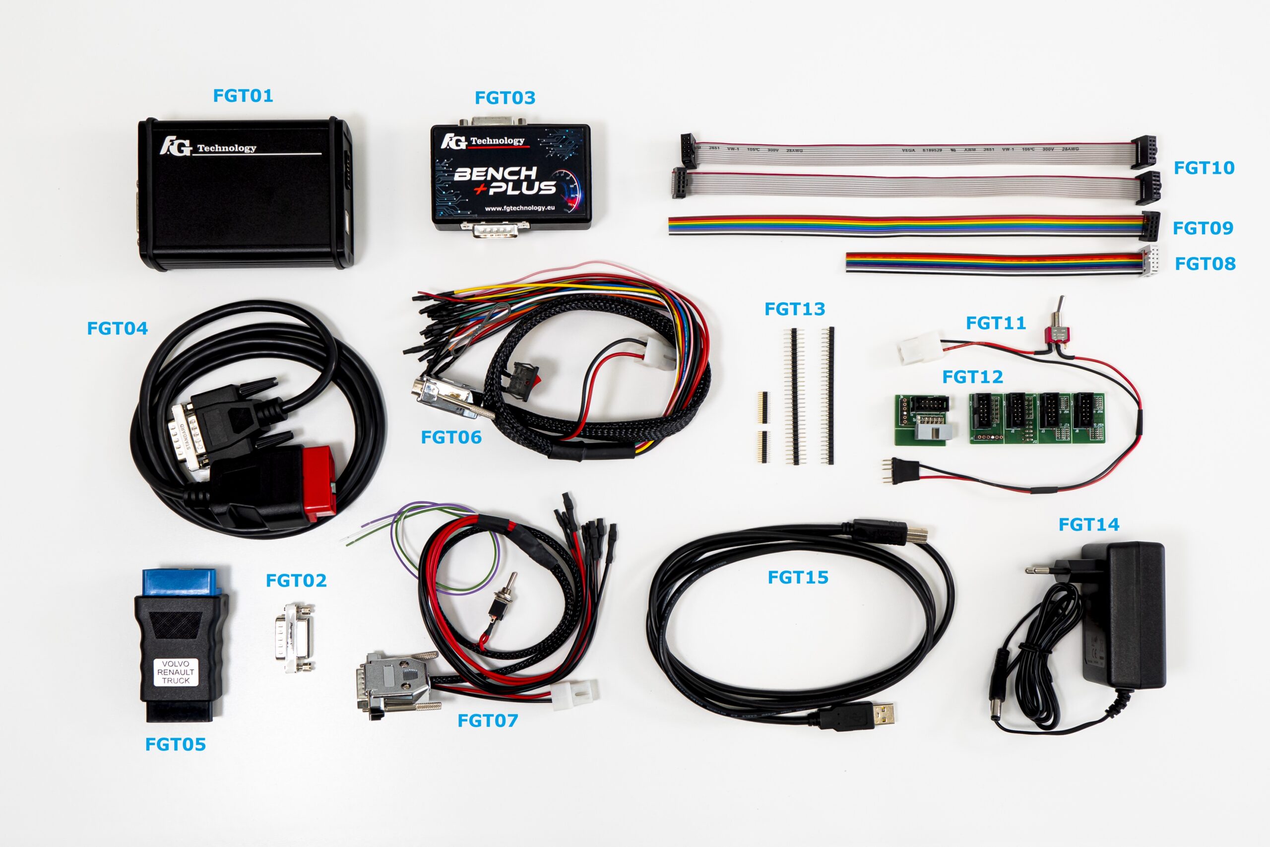 FG Technology EOBD2 KIT con descrizioni