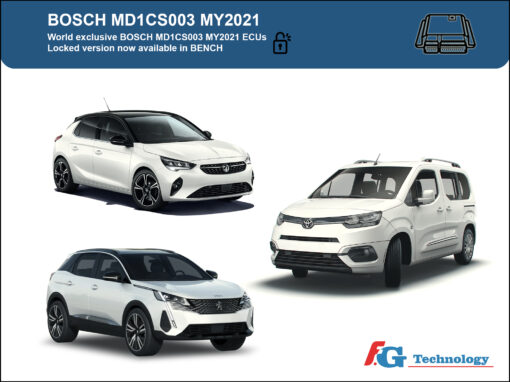 NUOVO SERVIZIO DI SBLOCCO PER BOSCH MD1CS003 MY2021 ORA DISPONIBILE – Esclusiva mondiale!