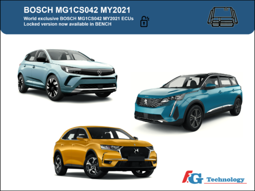 NUOVO SERVIZIO DI SBLOCCO PER BOSCH MG1CS042 MY2021 ORA DISPONIBILE – Esclusiva mondiale!