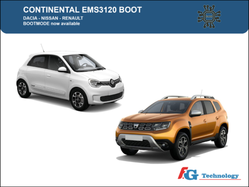 Boot Mode available for Renault EMS3120 with 1.2/1.6 petrol engines