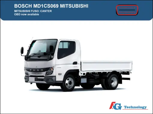 OBD protocol available for Bosch MD1CS069 Mitsubishi