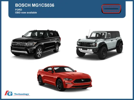 OBD protocol available for Bosch MG1CS036 Ford